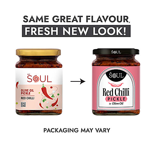 ADF Soul Red Chilli Pickle In Olive Oil, 265 g  