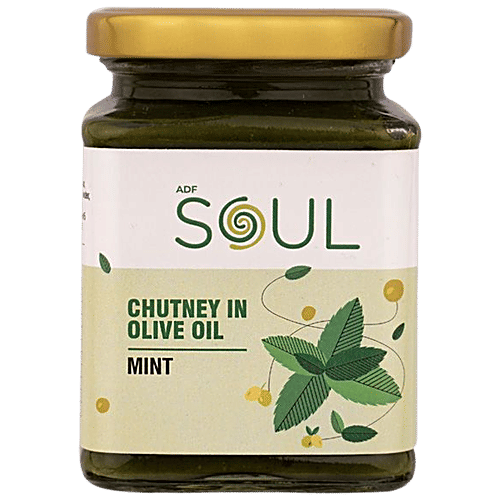 Buy ADF Soul Chutney In Olive Oil Mint Online at Best Price of Rs 239