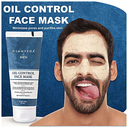 Buy Glamveda Men Oil Control Face Mask Light Aromatic Fragrance