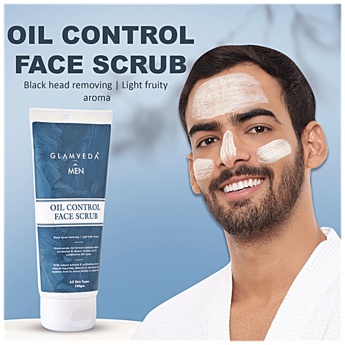 Buy Glamveda Men Oil Control Face Scrub Removes Blackheads