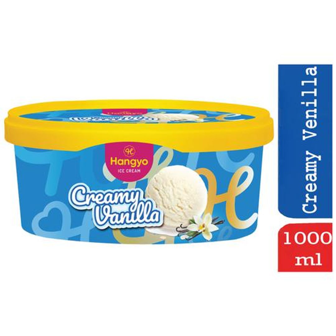 Hangyo Creamy Vanilla Ice Cream, 1 L Tub