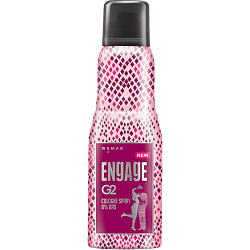 Engage G2 Cologne Spray - 0% Gas, Long-Lasting Fragrance, For Women, 135 ml  