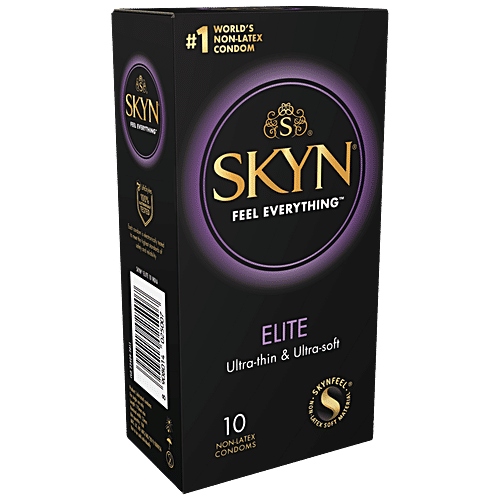 Buy SKYN Elite Premium Condoms Ultra Thin & Soft, Non Latex Online at