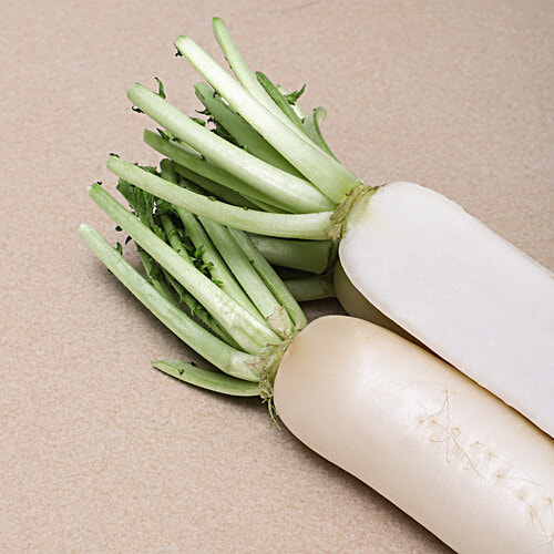 fresho! Radish - With Leaves, White, 1 kg  