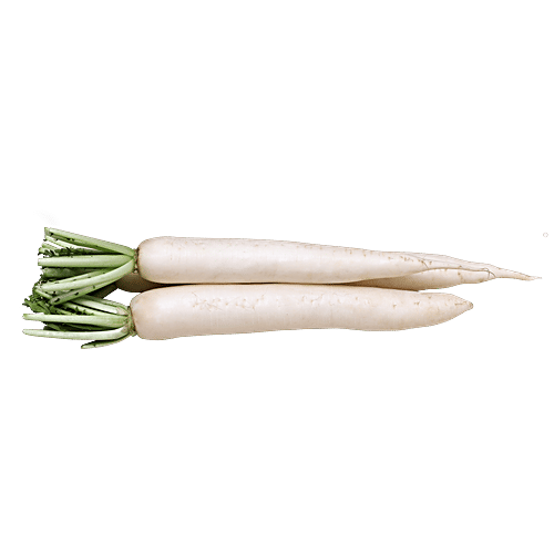 fresho! Radish - With Leaves, White, 1 kg  