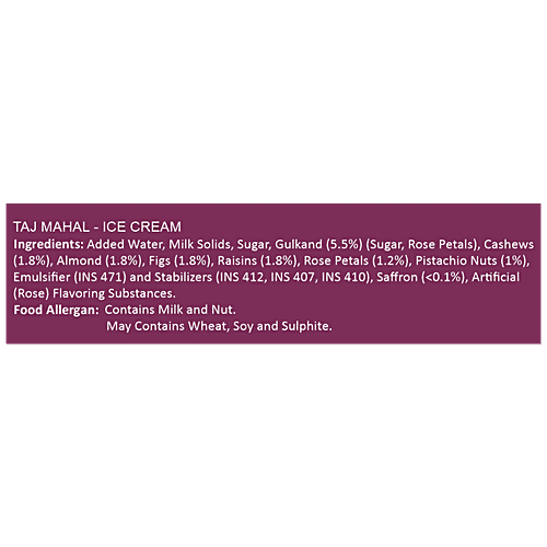 Buy Havmor Ice Cream Taj Mahal, Real Taste Of Dry Taste Online at