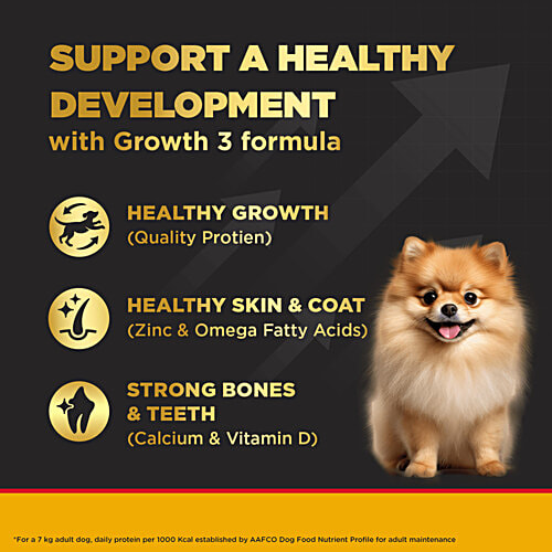 Pedigree PRO Puppy (2 to 9 Months) Small Breed Dry Dog Food, 3 kg