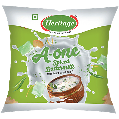 Heritage Spiced Butter Milk - Supports Digestion, 250 ml Pouch 