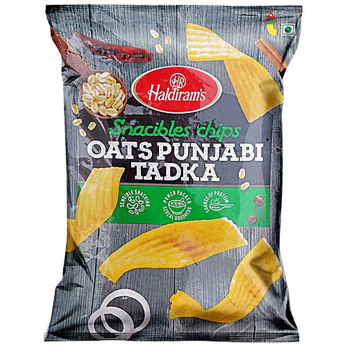 Haldiram's Chips Oats Punjabi Tadka - Ready To Eat Savouries, 55 g  