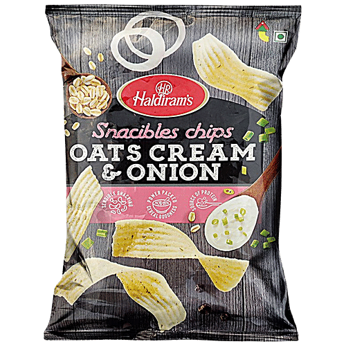 Buy Haldiram's Chips Oats Cream Onion Ready To Eat Savouries Online