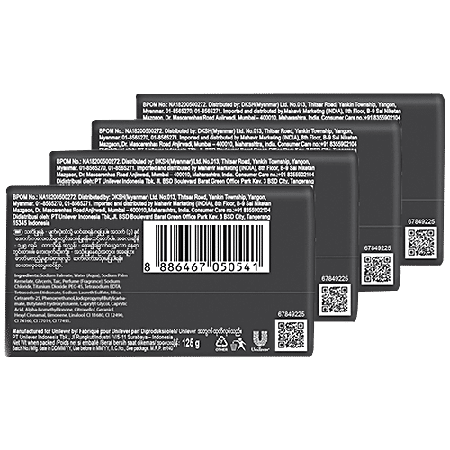 Camay Chic Citrus Beauty Soap With Aromatic Wood, Indulging French Fragrance, 125 g (Pack of 4) 