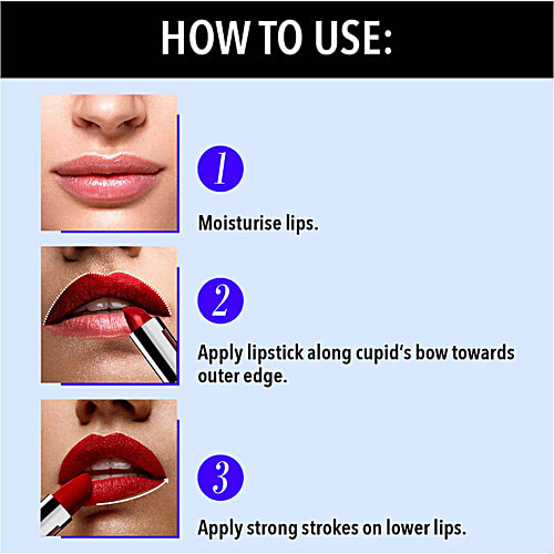 Blue Heaven Matte Me Intense Lipstick - Highly Pigmented, 4 g Cherry Cheer 309 