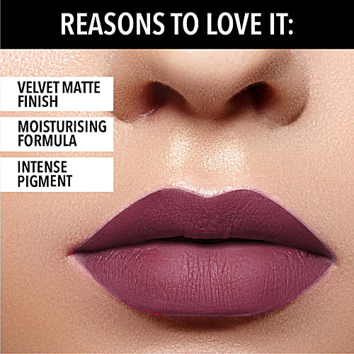 Blue Heaven Matte Me Intense Lipstick - Highly Pigmented, 4 g Cherry Cheer 309 