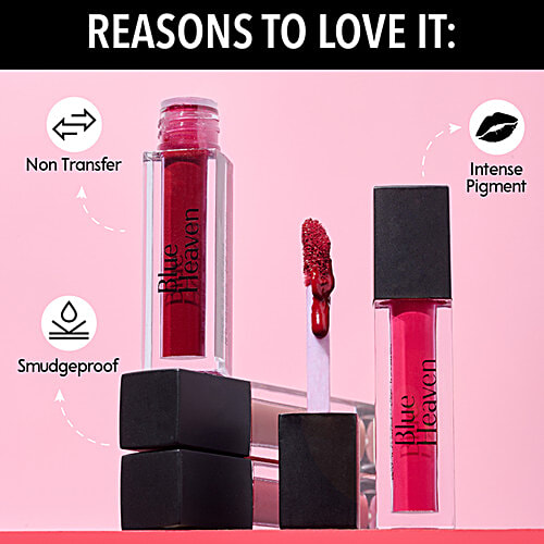 Blue Heaven Minis But Mighty Hyperstay Weightless Liquid Matte Lipstick - Long Lasting, Highly Pigmented, 6 ml (Pack of 4) 