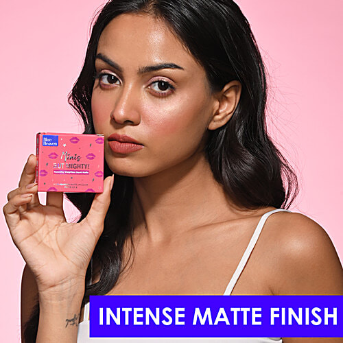 Blue Heaven Minis But Mighty Hyperstay Weightless Liquid Matte Lipstick - Long Lasting, Highly Pigmented, 6 ml (Pack of 4) 