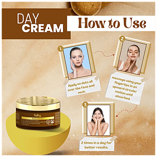 Buy Saba Radiance+ Day Gel Cream Niacinamide, Vitamin C & SPF 15, For Hyperpigmentation Online
