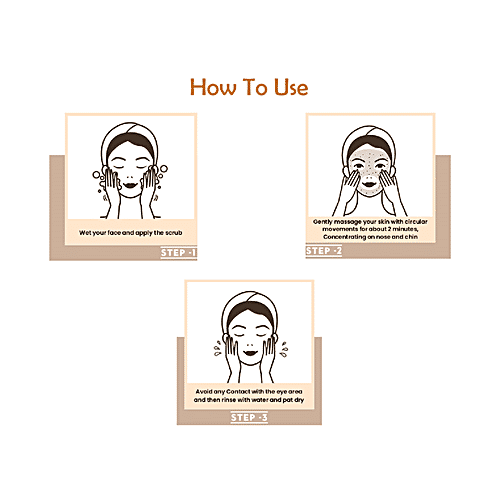 Saba Exfoliating Walnut Scrub - With Kashmiri Walnut Shells, Removes Dead Skin Cells, 100 ml  