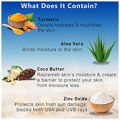 Muuchstac Ocean Moisturizer & Sunscreen - Water Resistant, Non-Sticky, Matte Look, 100 ml  