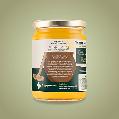 Humpy Farms Desi Cow Ghee - Standard, 500 ml