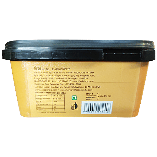 Buy Scoops Gold Nutty Crackle Caramel Ice Cream Premium, Extra Creamy