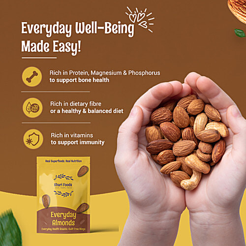 Khari Foods Everyday Almonds, 1 kg  