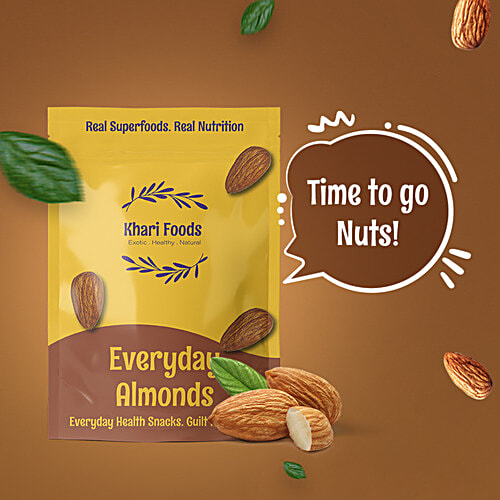 Khari Foods Everyday Almonds, 1 kg  
