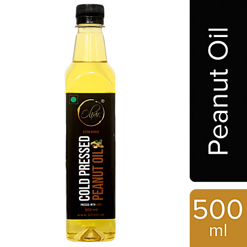 Buy Olixir Cold Pressed Peanut Oil 100 Natural, No Additives, Boosts