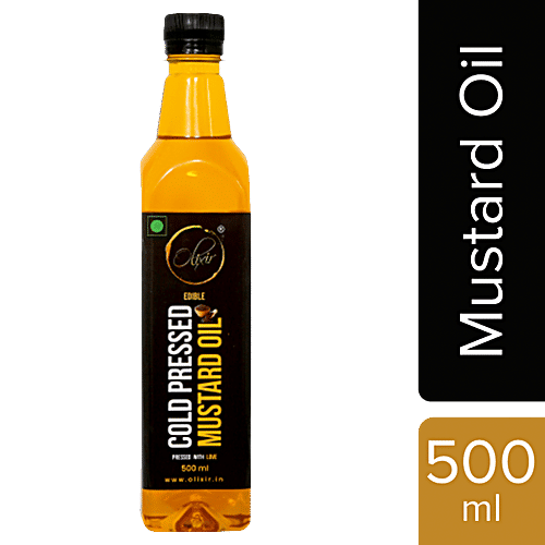 Buy Olixir Cold Pressed Mustard Oil 100 Natural, No Additives