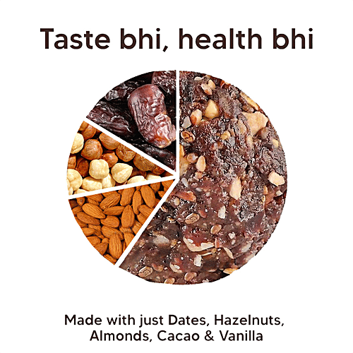 Eat Better Co Better Laddoos - Hazelnut Chocolate, No Added Sugar, Vegan & Gluten Free, 40 g  