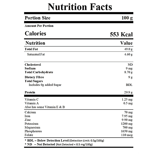 INDUS HEMP Toasted Hemp Seeds With Himalayan Salt - Free From Sugar, Gluten & Cholesterol, 250 g