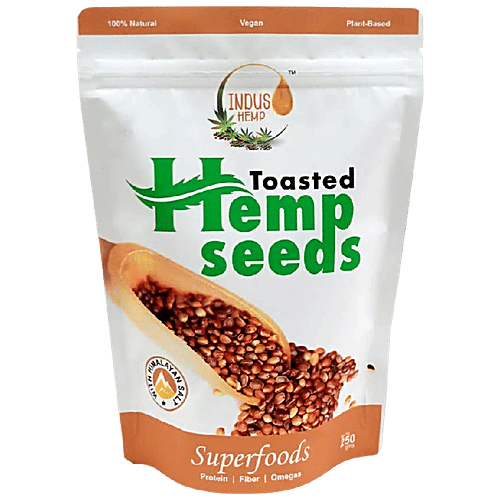 Buy INDUS HEMP Toasted Hemp Seeds With Himalayan Salt Free From Sugar