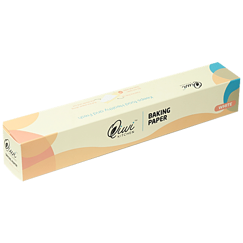 Buy Qiwi Kitchen Baking Paper Roll 20 m, White Online at Best Price of Rs 249 bigbasket