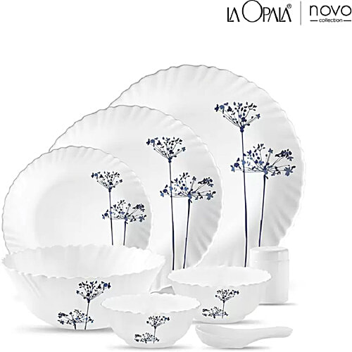 Buy LaOpala Dinner Set Opalware, Novo, English Aqua Spray Online at