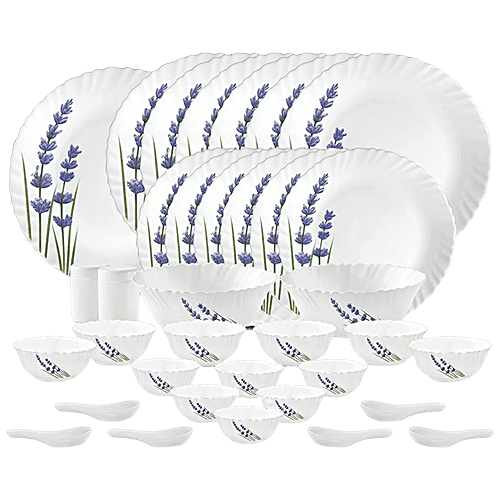 Buy LaOpala Dinner Set Opalware, Novo, English Lavender Online at