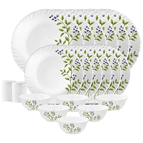 Buy LaOpala Dinner Set Opalware, Novo, Lush Green Online at Best Price of Rs 1599 bigbasket