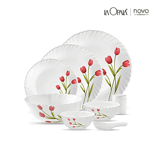 Buy LaOpala Dinner Set Opalware, Novo, Radiant Curves Online at Best