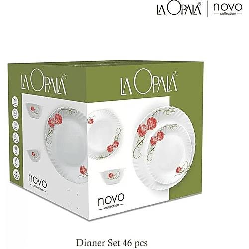 Buy LaOpala Dinner Set Opalware, Novo, Radiant Curves Online at Best