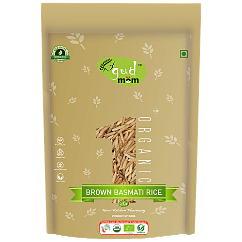 Buy Gudmom Organic Brown Basmati Rice Online at Best Price of Rs 1071