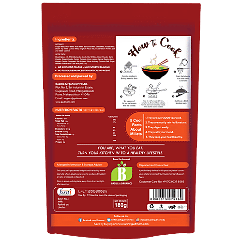 Buy Gudmom Multi Grain Millet Noodles Online at Best Price of Rs 99