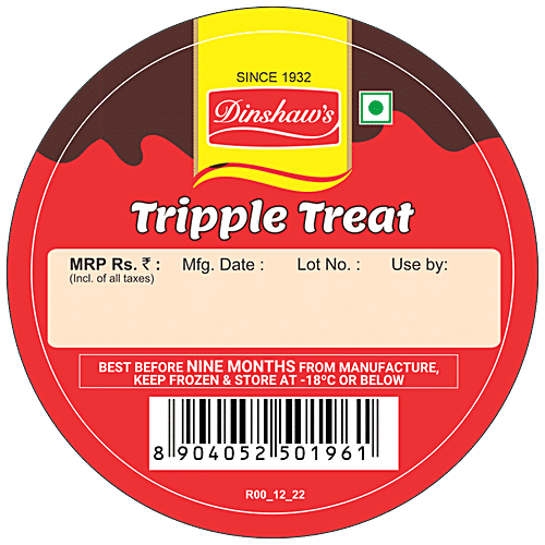 Dinshaws Tripple Treat Ice Cream, 100 ml  