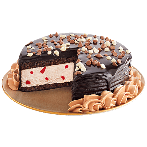 Buy Dinshaws Black Forest Medium Fat Ice Cream Cake Online at Best