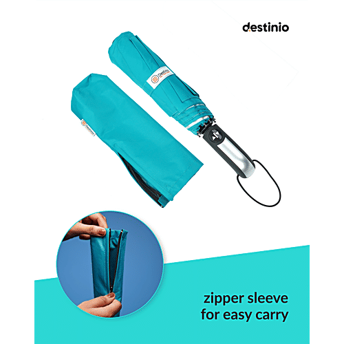 Destinio Umbrella - Waterproof, For Kids, Cute & Stylish, Teal Blue, 1 pc  