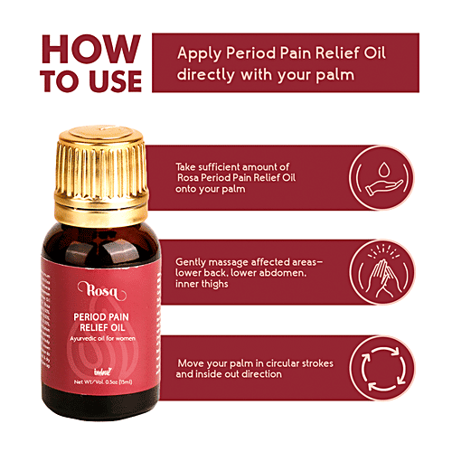 Imbue Natural Rosa Period Pain Relief Oil, 15 ml  