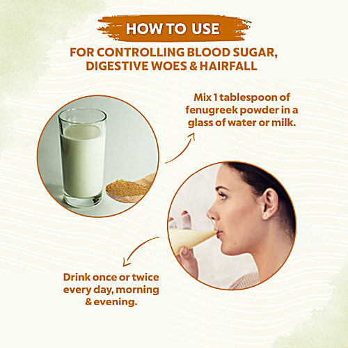 Indus Valley Bio Organic Fenugreek Methi Seed Powder For Hair Care, 100 g 100% Natural