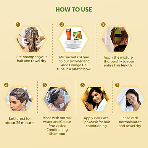 Indus Valley Organically Natural Gel Hair Colour - Burgundy, 220 g Damage Free