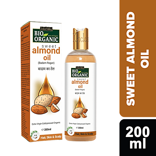 Buy Indus Valley Bio Organic Roghan Badam Sweet Almond Oil 100 Organic