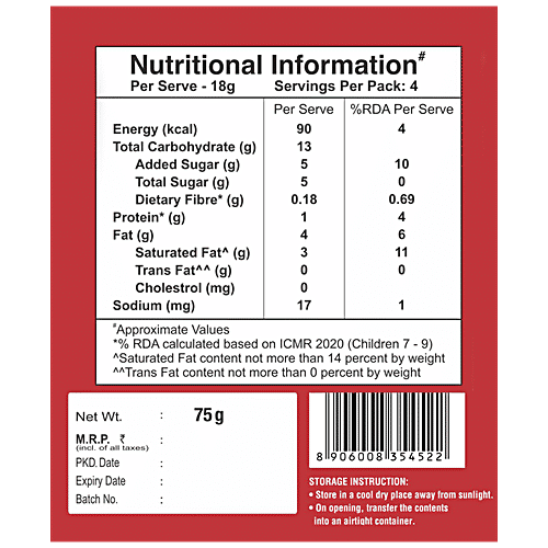 Manna Millet Bytes - Multigrain Wafers, Orange Cream, 75 g  