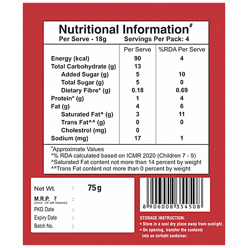 Manna Millet Bytes - Multigrain Wafers, Chocolate Cream, 75 g