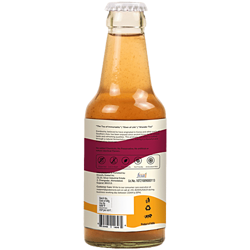 Grabenord Kokam Ginger Kombucha, 200 ml  Sparkling, Low, Raw, Natural