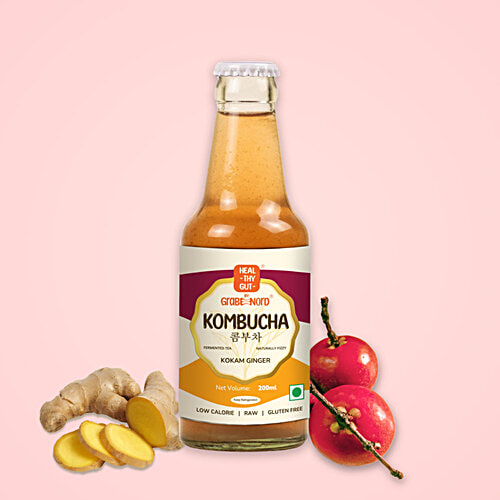 Grabenord Kokam Ginger Kombucha, 200 ml  Sparkling, Low, Raw, Natural